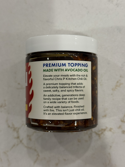 Level 1: Spicy Avocado Chili Oil